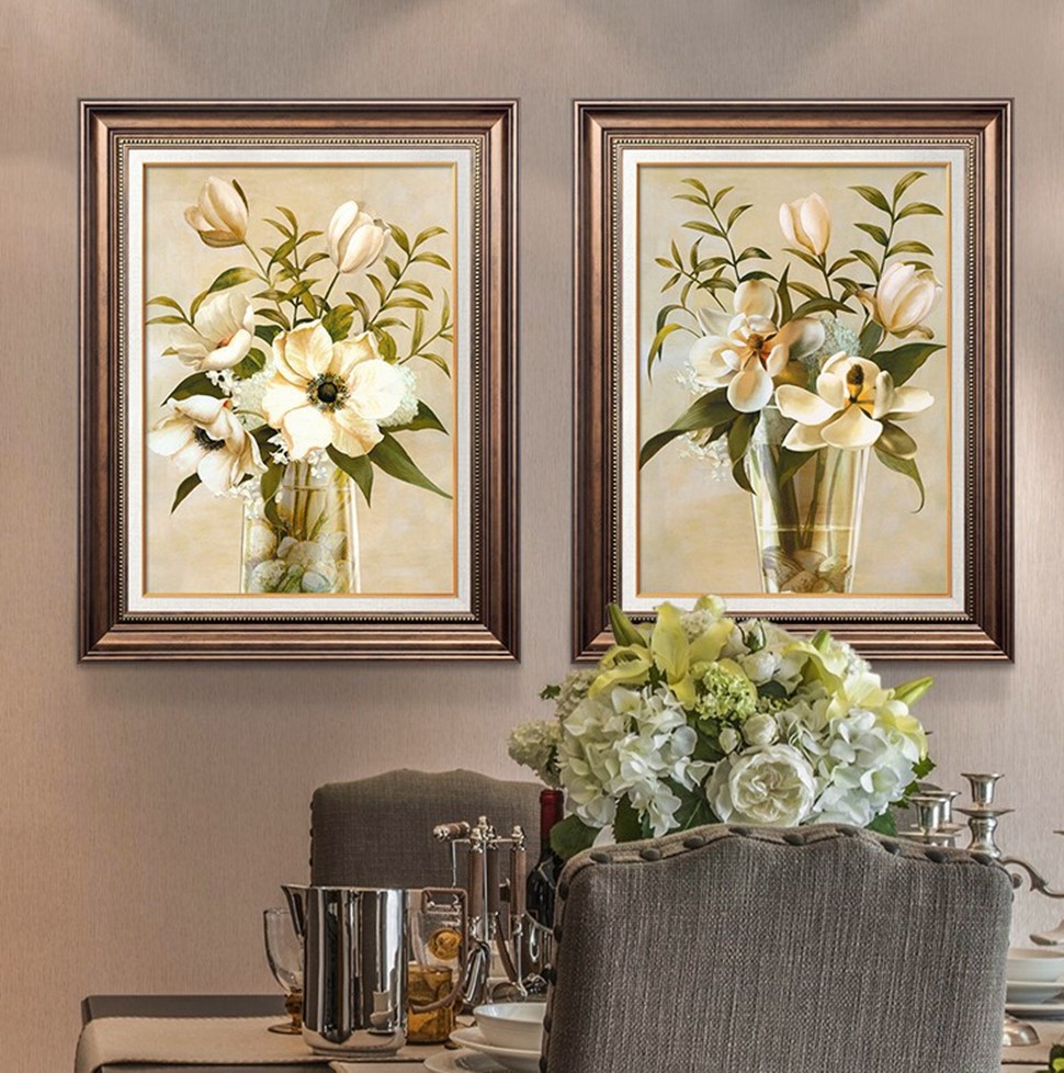 s欧式油画花客厅卧室餐厅高清装饰画芯素材打印图片H70002
